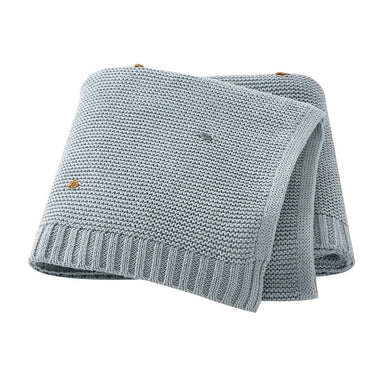 Knitted cotton baby blanket for every season – soft, breathable and durable | pushchair & cot