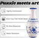 3D puzzle vase with watertight insert – build your own design | creative gift
