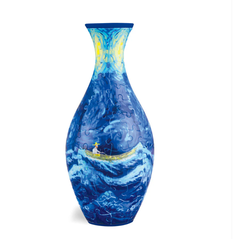 3D puzzle vase with watertight insert – build your own design | creative gift