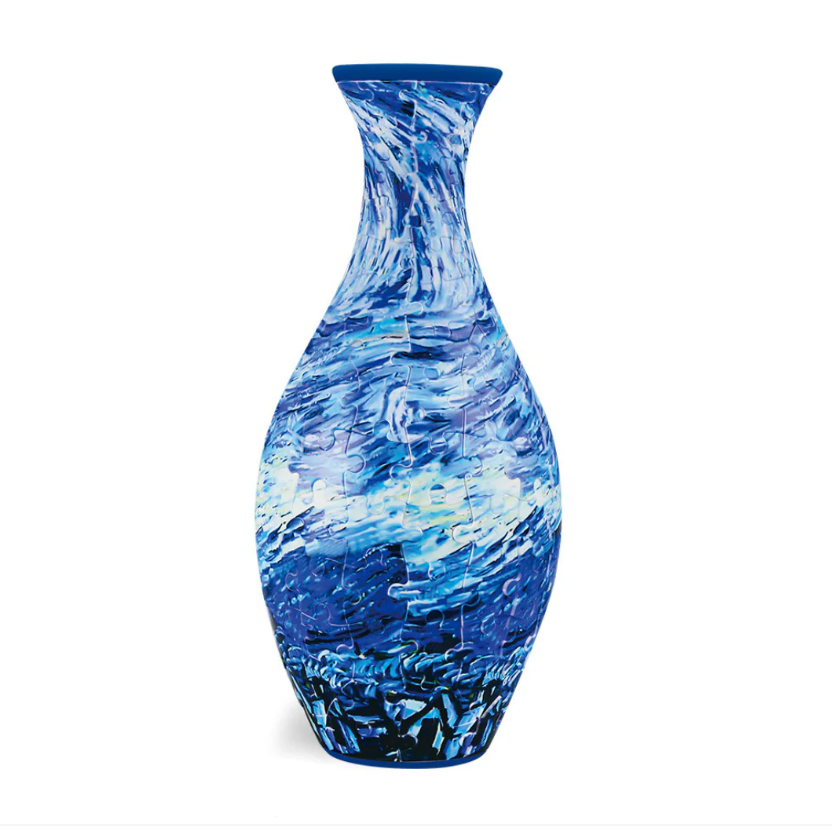 3D puzzle vase with watertight insert – build your own design | creative gift