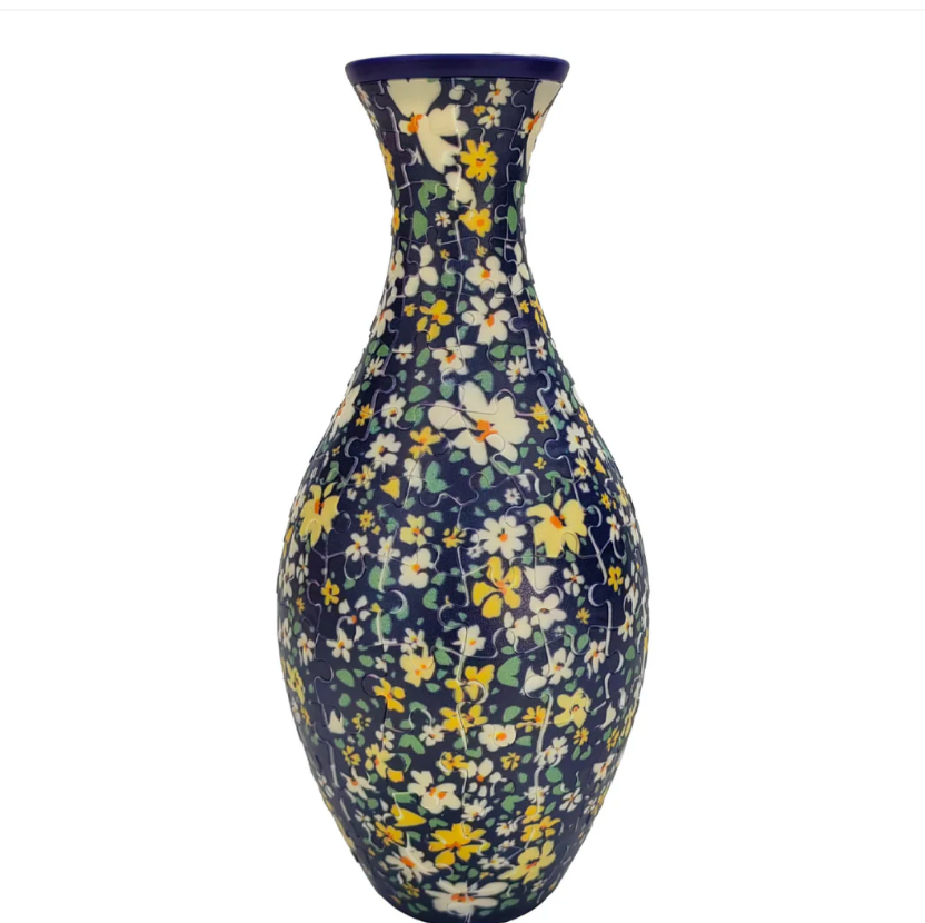 3D puzzle vase with watertight insert – build your own design | creative gift