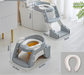 Toilet trainer with non-slip step stool – adjustable, foldable | toddler training