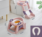 Toilet trainer with non-slip step stool – adjustable, foldable | toddler training