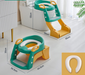 Toilet trainer with non-slip step stool – adjustable, foldable | toddler training