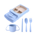 Children's eating set with vehicle-shaped tray – BPA-free, dishwasher-safe | toddler mealtime