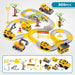 Flexible toy track set with bendable rails – build, race and play | kids construction playset