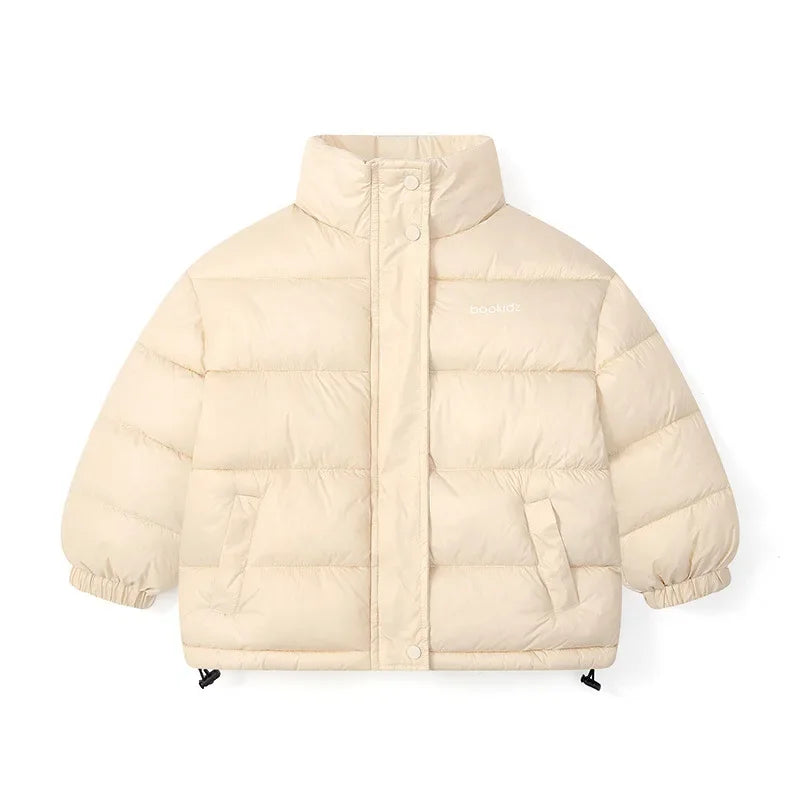 Down jacket keeps kids warm and dry – windproof, hooded design | unisex