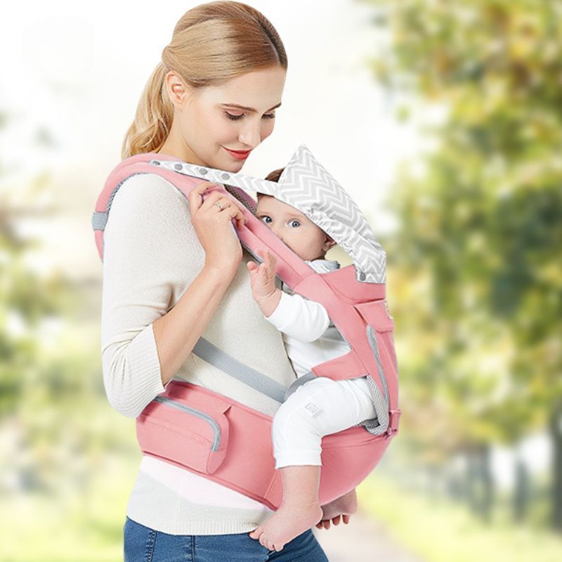 3-in-1 baby carrier with ergonomic support – breathable, adjustable, hip seat | for parents