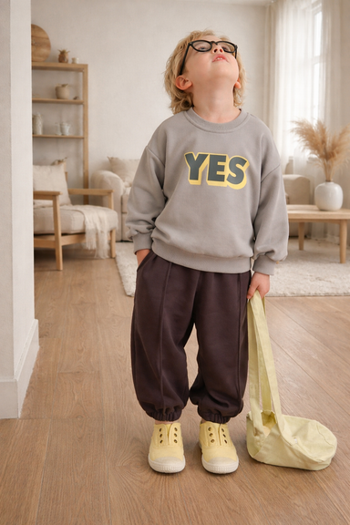 Kids' cotton tracksuit – sweater and trousers set | boys and girls