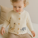 Baby animal knitted cardigan with soft cotton – button fastening, unisex | Baby knitwear