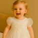 Flower girl dress with tulle skirt – satin top, floral appliqués, removable bow | occasion wear