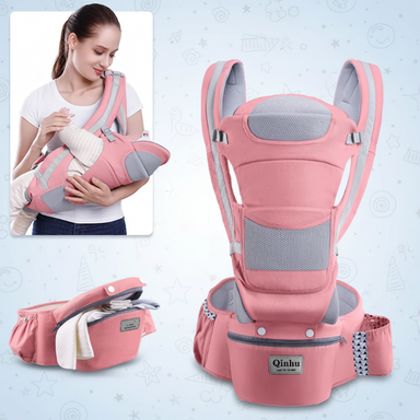 Baby carrier with 3-in-1 ergonomic support – adjustable straps, hands free | for babies and toddlers