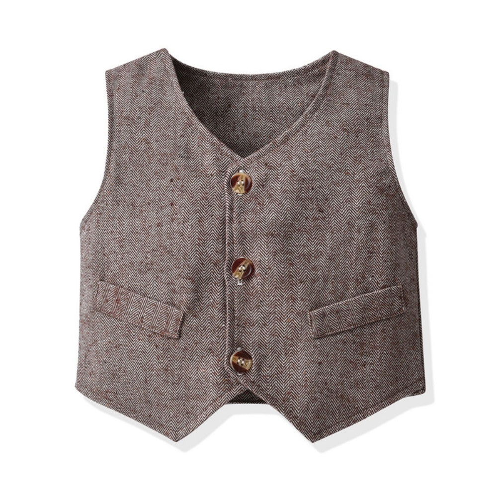 Party outfit set with waistcoat and bow tie – smart, comfortable fit | toddlers & kids
