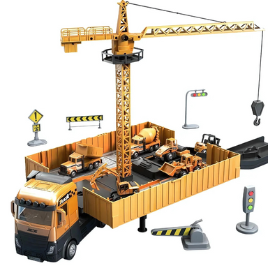 Build truck toy 2-in-1 with light and sound – transforms into construction site | ages 3+