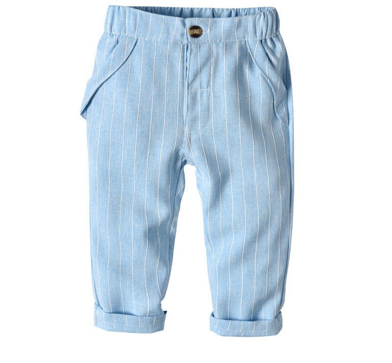 Baby boy's 3-piece party outfit – blouse, gilet & trousers | smart occasion wear