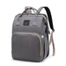 Changing bag with fold-out bed – waterproof, USB port, 16 pockets | Baby travel bag