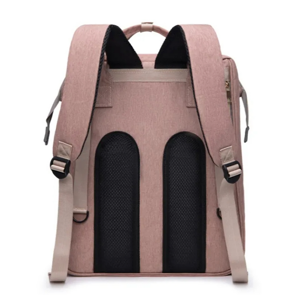 Changing bag with fold-out bed – waterproof, USB port, 16 pockets | Baby travel bag