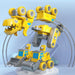 5-in-1 construction toy transforms into a robot – lights, sounds, 5 vehicles | kids building set