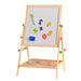 Wooden double-sided easel – adjustable, eco-friendly | for kids