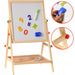 Wooden double-sided easel – adjustable, eco-friendly | for kids