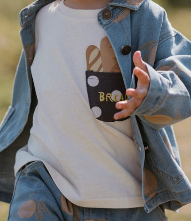Kids' T-shirt with playful slogan print – soft cotton, relaxed fit | Ages 0–8 years