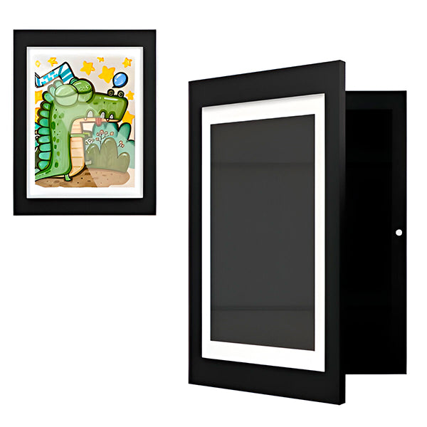 Sturdy wooden art frame for kids – break-resistant, elastic band | room decor