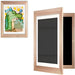 Sturdy wooden art frame for kids – break-resistant, elastic band | room decor