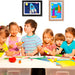 Sturdy wooden art frame for kids – break-resistant, elastic band | room decor