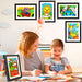 Sturdy wooden art frame for kids – break-resistant, elastic band | room decor