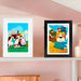 Sturdy wooden art frame for kids – break-resistant, elastic band | room decor