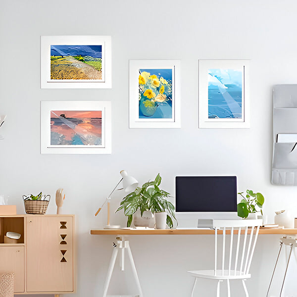 Sturdy wooden art frame for kids – break-resistant, elastic band | room decor