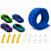 Flexible race track with push-and-go cars – 395cm, no batteries needed | Kids racing set