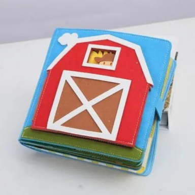 Felt touch-and-feel book stimulates learning – soft pages, farm theme | Toddlers