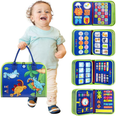 Busy book activity book for toddlers – felt, interactive, portable | Ages 1+