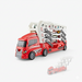 Toy car transporter with 6 race cars – loading function, no batteries required | truck