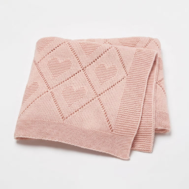 Knitted baby blanket 100% cotton – breathable, four seasons, swaddling too | cot blanket