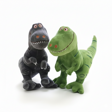 Dinosaur plush with soft filling – sturdy, two colours | cuddly toy for kids