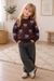 Girls' jumper with tulip print – soft, comfortable cotton | kids clothing