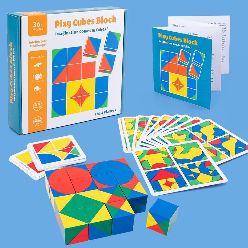 Wooden puzzle boosts memory and logic – motor skills, creativity | Kids 3+