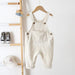 Rib overall keeps baby warm all year – soft cotton, easy to put on | Unisex dungarees