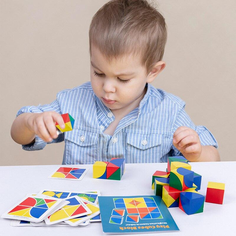 Wooden puzzle boosts memory and logic – motor skills, creativity | Kids 3+