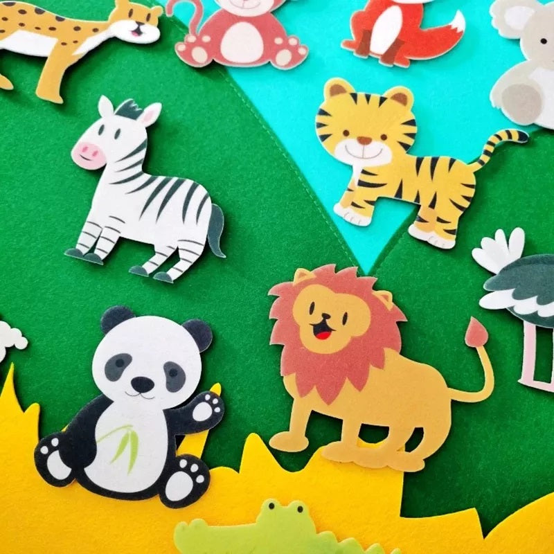 Felt learning board boosts creativity – storytelling, shapes, fine motor skills | for children