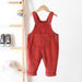 Rib overall keeps baby warm all year – soft cotton, easy to put on | Unisex dungarees