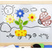 Magnetic drawing board with shapes – chalkboard, wooden design | for toddlers