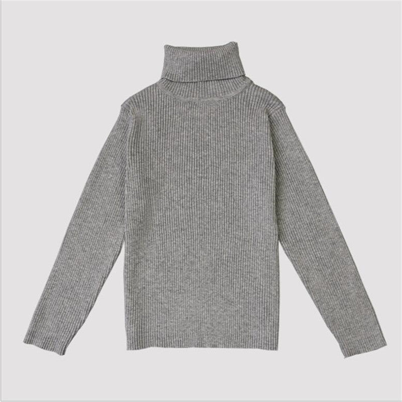 Kids' ribbed roll neck jumper – soft cotton, warm, versatile | boys and girls