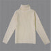 Kids' ribbed roll neck jumper – soft cotton, warm, versatile | boys and girls