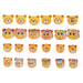 Wooden dress-up puzzle bear with 100 outfits – beech wood, from 2 years | dress-up puzzle
