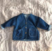Soft denim baby jacket – press studs, roomy pockets | Unisex 9 months–3 years