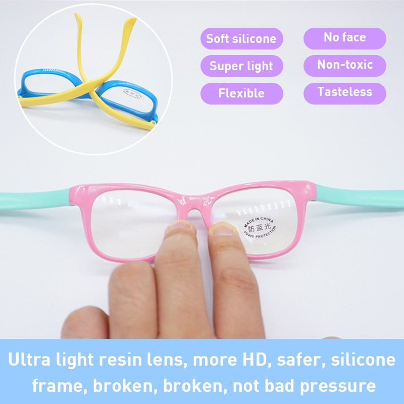 Kids' blue light glasses reduce screen glare – comfortable, flexible | Children's eyewear