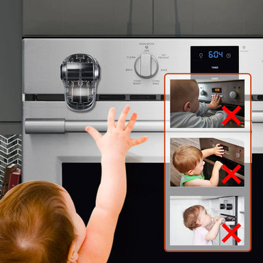 Oven safety lock keeps children out – no-tools install, strong grip | kitchen essential